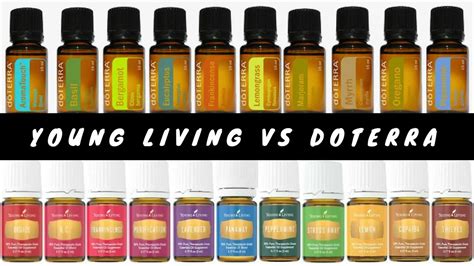 Young Living vs. Doterra: A Detailed Comparison Chart